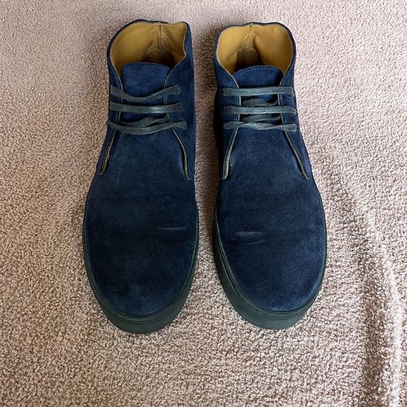 J. Fitzpatrick Navy Blue Suede Chukka Boot Men’s Size 11 main image 5